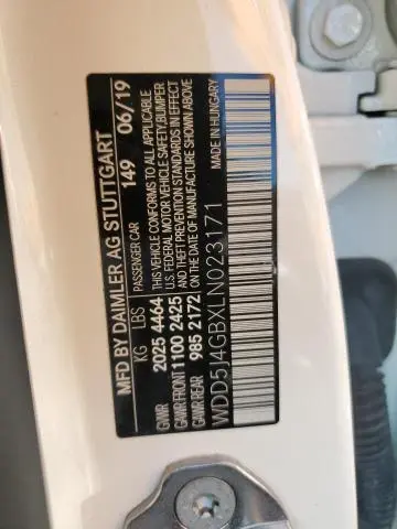 2020 MERCEDES-BENZ CLA 250  