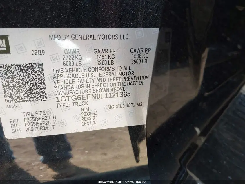 2020 GMC CANYON 4WD  SHORT BOX DENALI