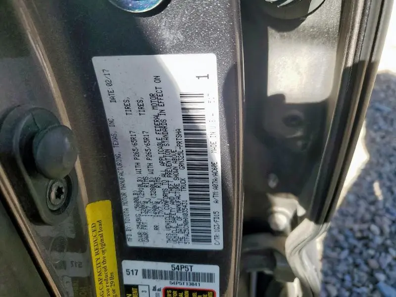 2017 TOYOTA TACOMA DOUBLE CAB  