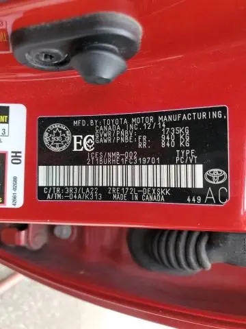 2015 TOYOTA COROLLA L