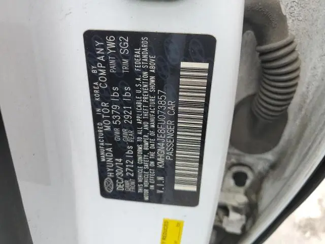 2015 HYUNDAI GENESIS 3.8L  