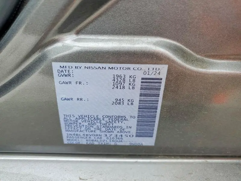 2024 NISSAN ALTIMA S  