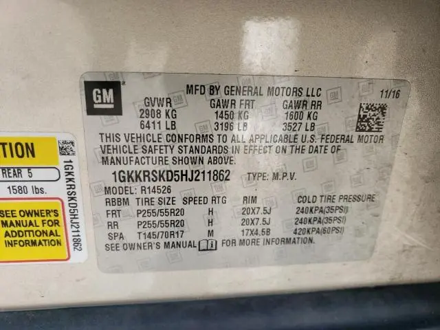 2017 GMC ACADIA LIMITED SLT-2