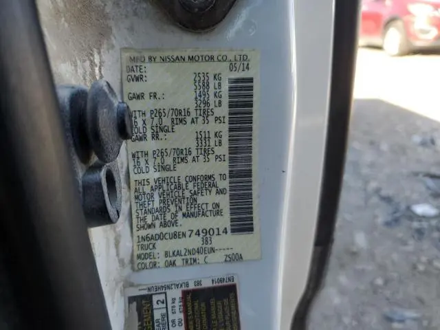 2014 NISSAN FRONTIER SV  