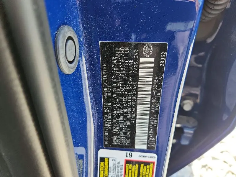 2025 TOYOTA CAMRY LE  