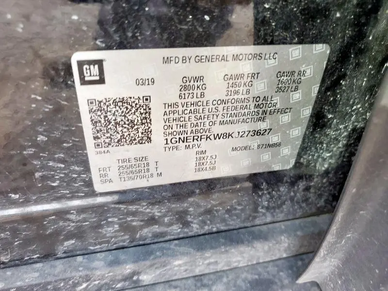 2019 CHEVROLET TRAVERSE LS  