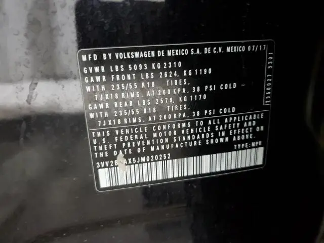 2018 VOLKSWAGEN TIGUAN SE  