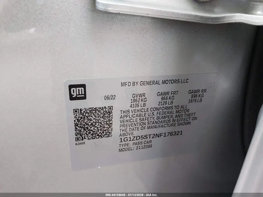 2022 CHEVROLET MALIBU FWD LT