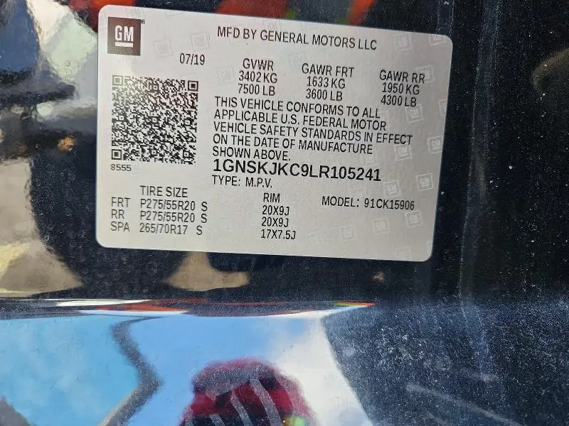 2020 CHEVROLET SUBURBAN K1500 PREMIER  