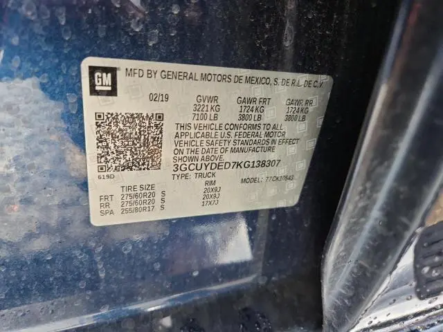 2019 CHEVROLET SILVERADO K1500 LT  