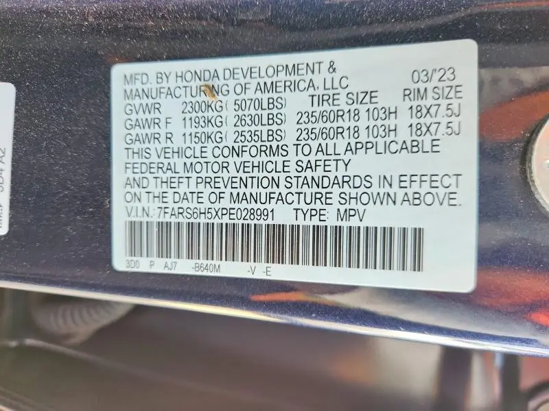 2023 HONDA CR-V SPORT  
