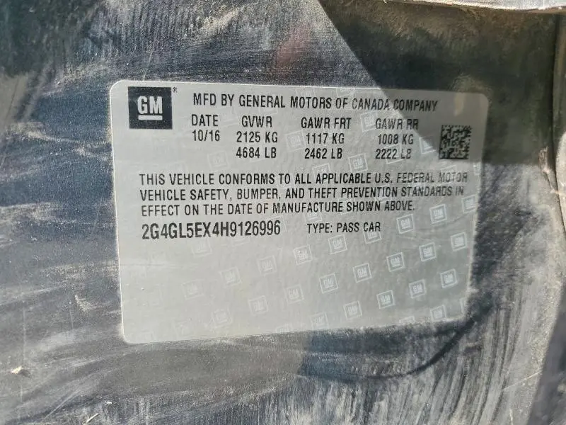 2017 BUICK REGAL SPORT TOURING  