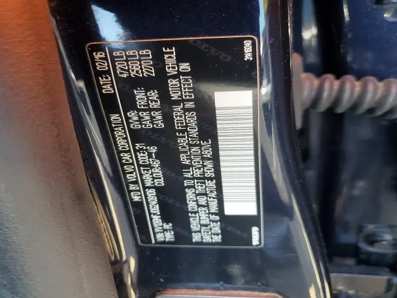 2016 VOLVO S60   