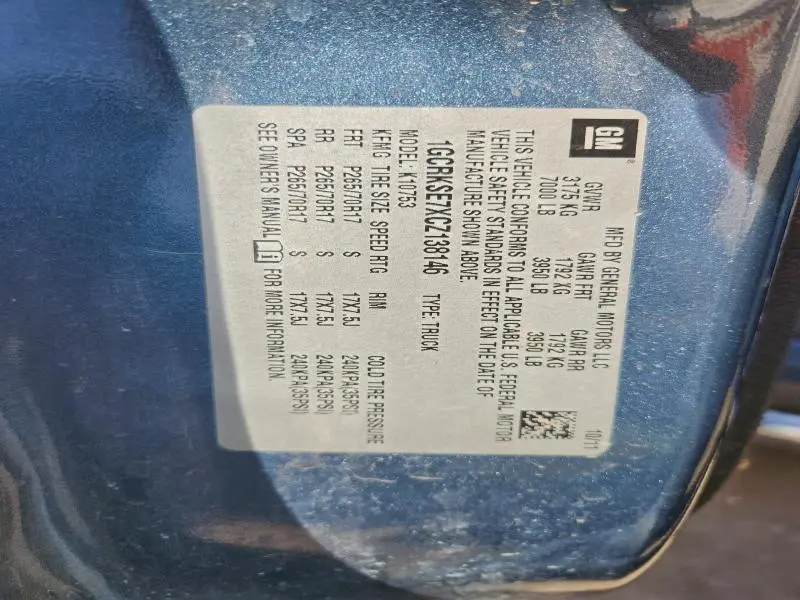 2012 CHEVROLET SILVERADO K1500 LT  