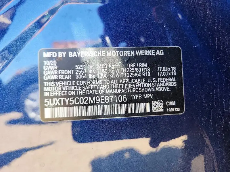 2021 BMW X3 XDRIVE30I  