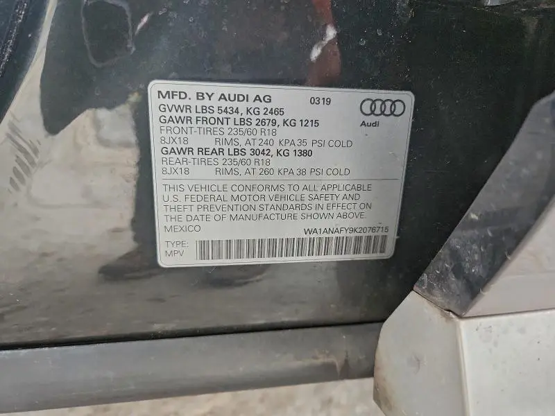 2019 AUDI Q5 PREMIUM  