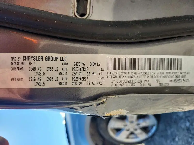 2012 DODGE JOURNEY SXT  