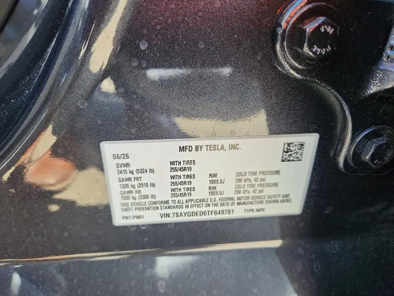 2026 TESLA MODEL Y   