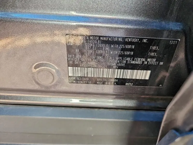 2021 TOYOTA RAV4 LIMITED  