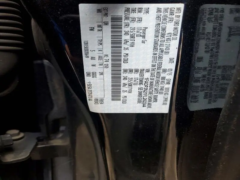 2015 FORD FOCUS TITANIUM  