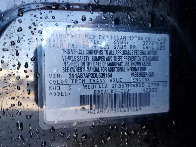 2013 NISSAN SENTRA S  