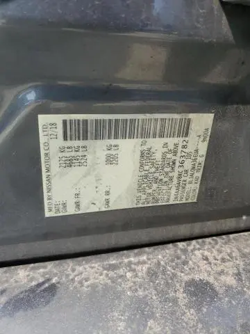 2019 NISSAN MAXIMA S  