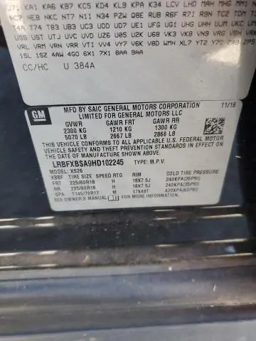 2017 BUICK ENVISION ESSENCE  