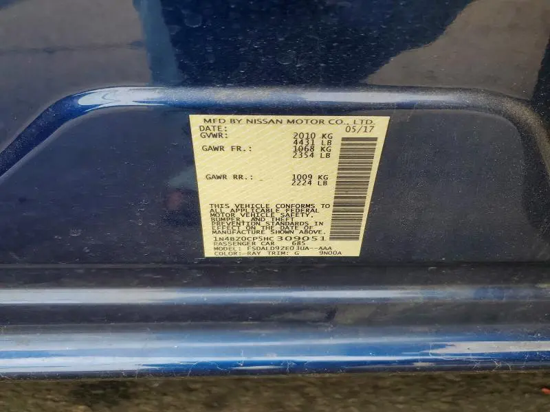 2017 NISSAN LEAF SV  