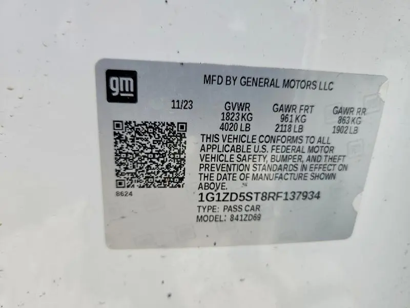 2024 CHEVROLET MALIBU LT  