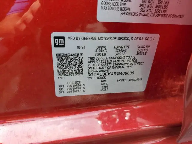 2024 GMC SIERRA K1500 ELEVATION-L  