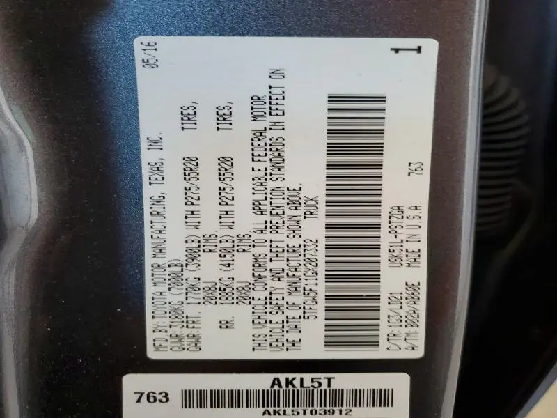 2016 TOYOTA TUNDRA 1794 EDITION  