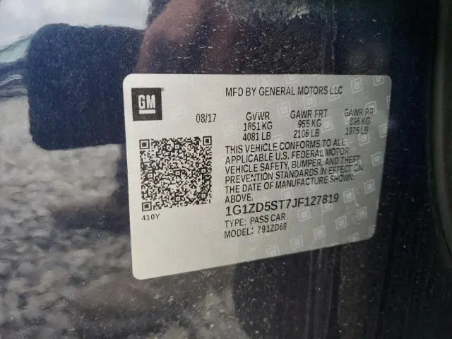 2018 CHEVROLET MALIBU LT