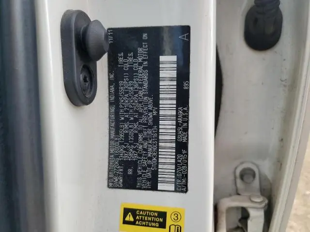 2012 TOYOTA HIGHLANDER LIMITED  