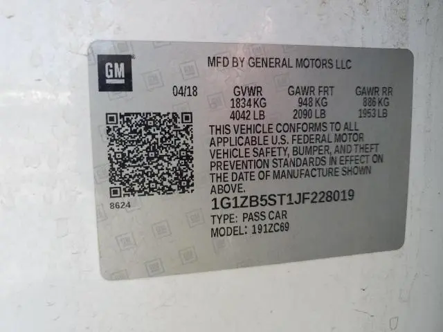 2018 CHEVROLET MALIBU LS  