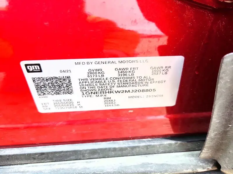 2021 CHEVROLET TRAVERSE LT  