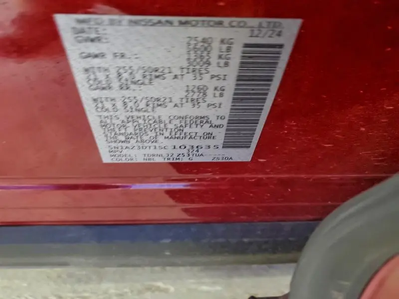 2025 NISSAN MURANO PLATINUM  