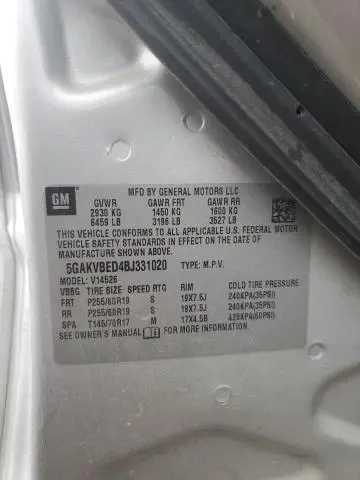 2011 BUICK ENCLAVE CXL  