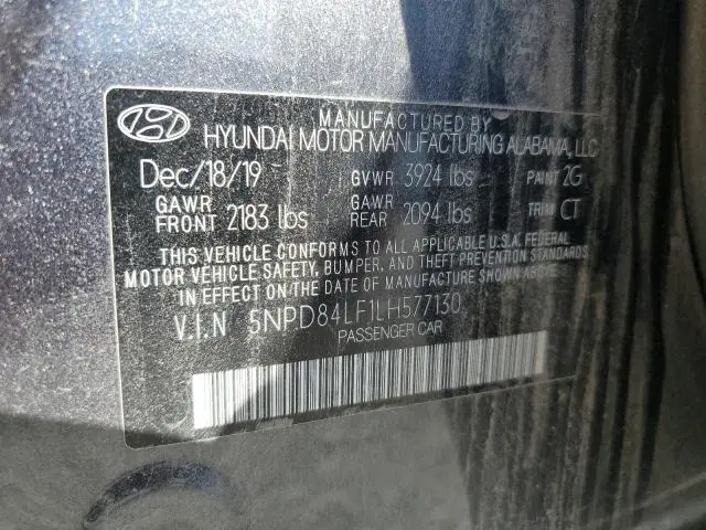 2020 HYUNDAI ELANTRA SEL  