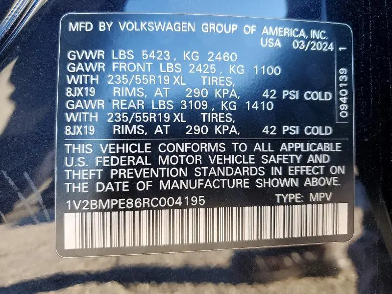 2024 VOLKSWAGEN ID.4   