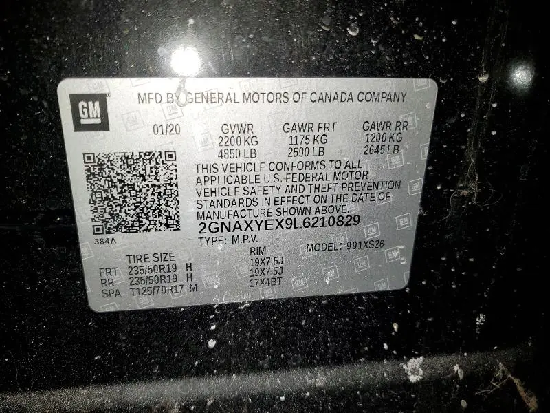 2020 CHEVROLET EQUINOX PREMIER  