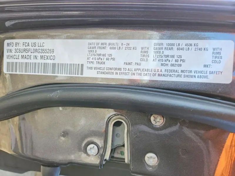 2024 RAM 2500 LARAMIE  