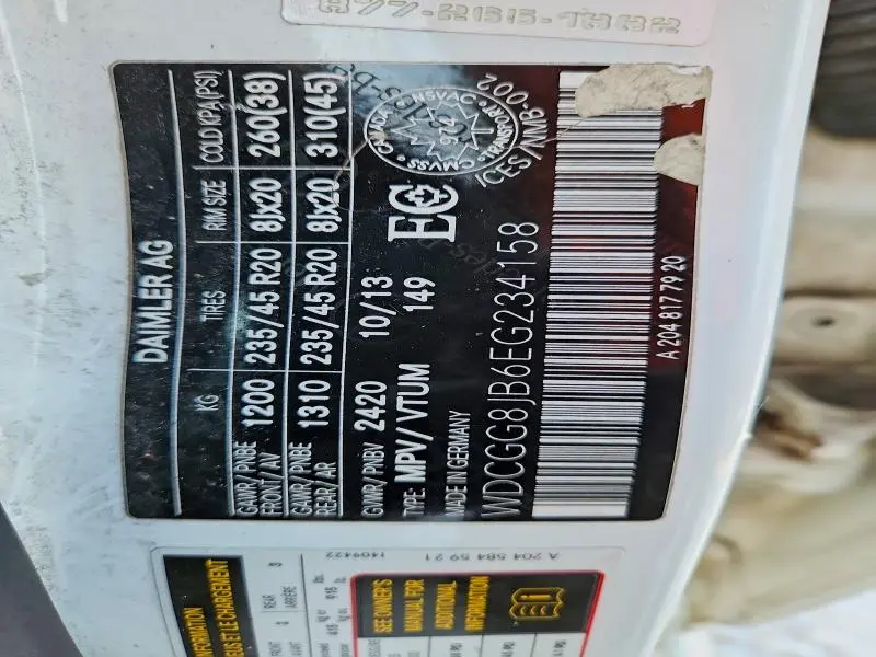 2014 MERCEDES-BENZ GLK 350 4MATIC  