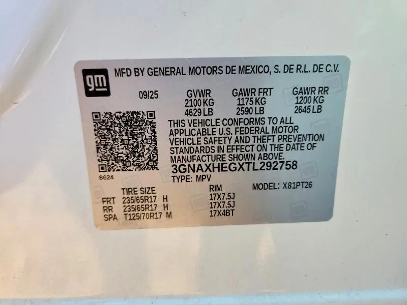 2026 CHEVROLET EQUINOX LT  