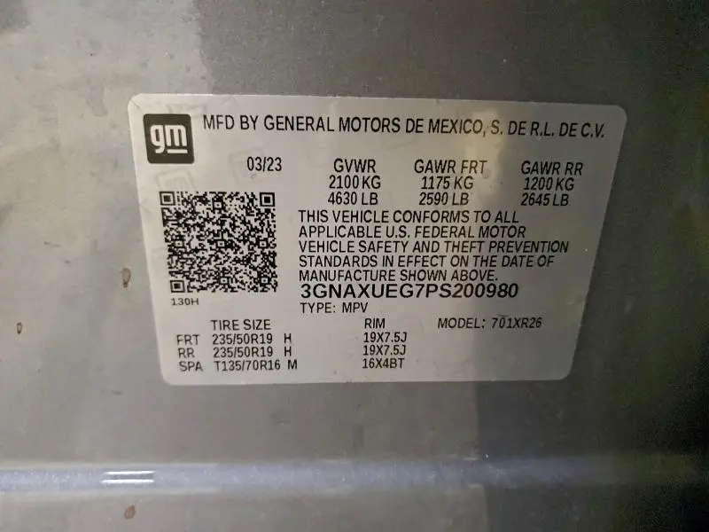 2023 CHEVROLET EQUINOX LT  