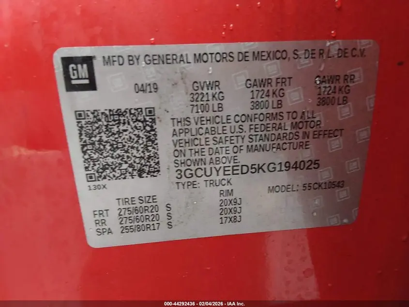 2019 CHEVROLET SILVERADO 1500 RST