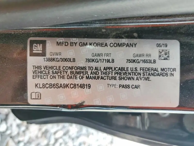 2019 CHEVROLET SPARK LS  