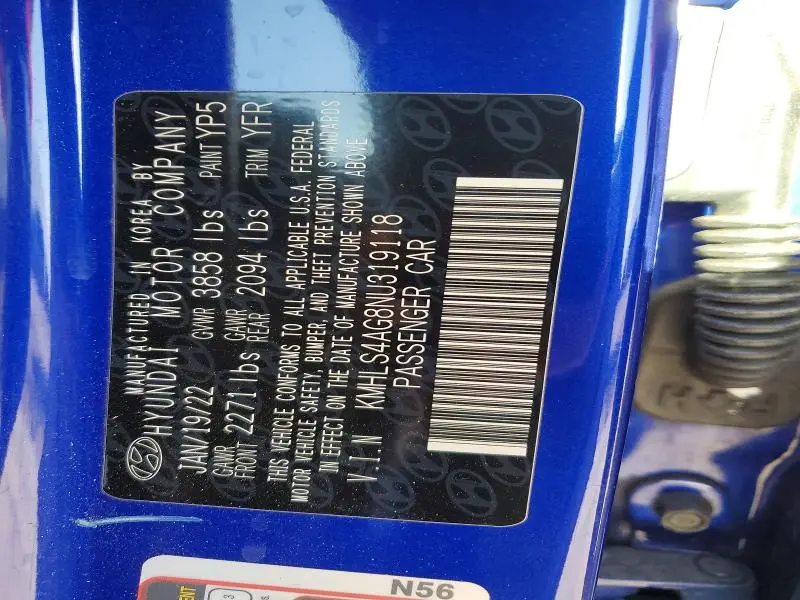 2022 HYUNDAI ELANTRA SEL  