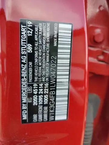 2020 MERCEDES-BENZ A 220 4MATIC  