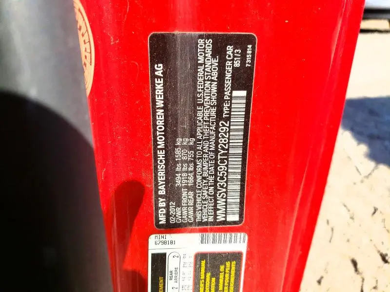 2012 MINI COOPER S  