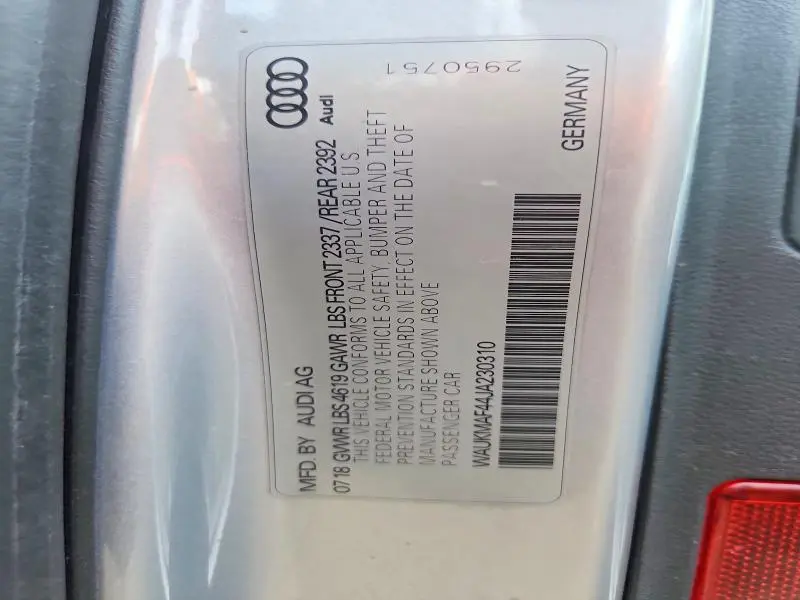 2018 AUDI A4 PREMIUM  